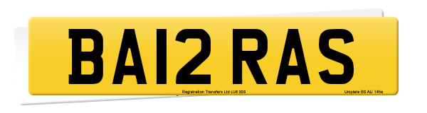 Registration number BA12 RAS